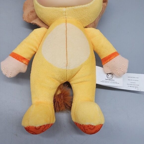 Cocomelon JJ Liom Cat 9" Yellow Plush Doll Soft Toy Plastic Face - Picture 3 of 5